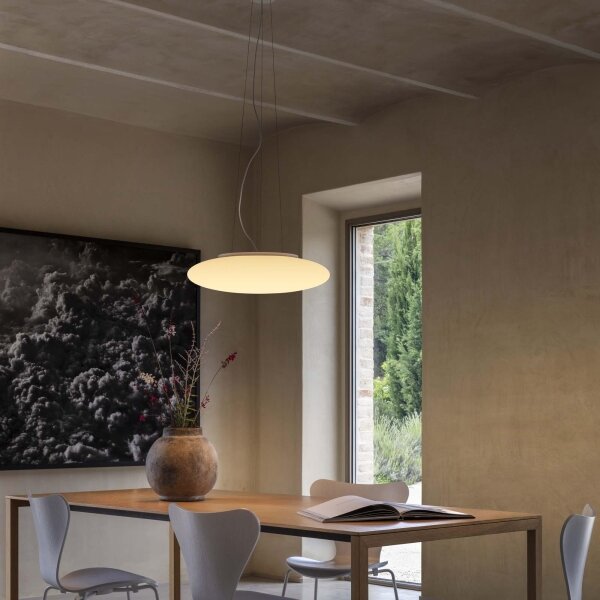 Ideal Lux - Závesný luster na lanku SMARTIES 5xE27/42W/230V, priemer 60 cm, biely