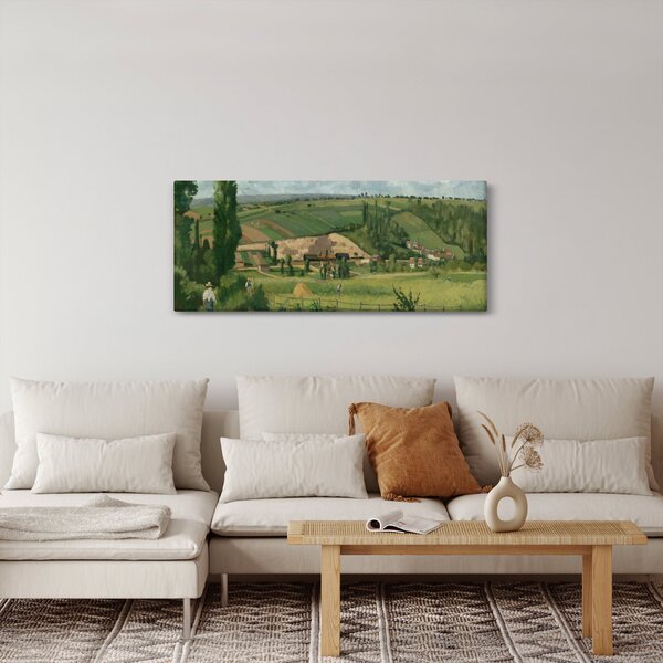 Obraz - Camille Pissarro, Landscape at Les Pâtis, Pontoise, reprodukcia (120x50 cm)