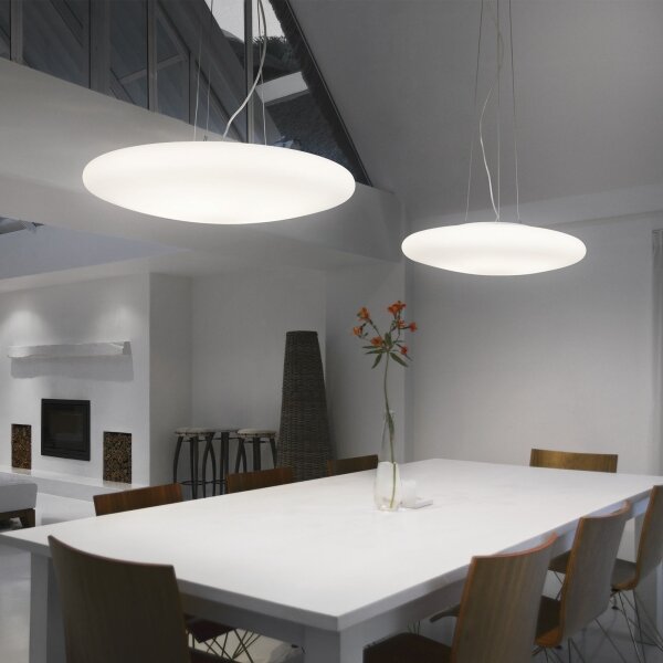 Ideal Lux - Závesný luster na lanku SMARTIES 5xE27/42W/230V, priemer 60 cm, biely