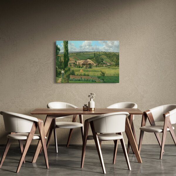 Obraz - Camille Pissarro, Landscape at Les Pâtis, Pontoise, reprodukcia (90x60 cm)