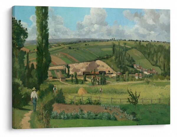 Obraz - Camille Pissarro, Landscape at Les Pâtis, Pontoise, reprodukcia (70x50 cm)
