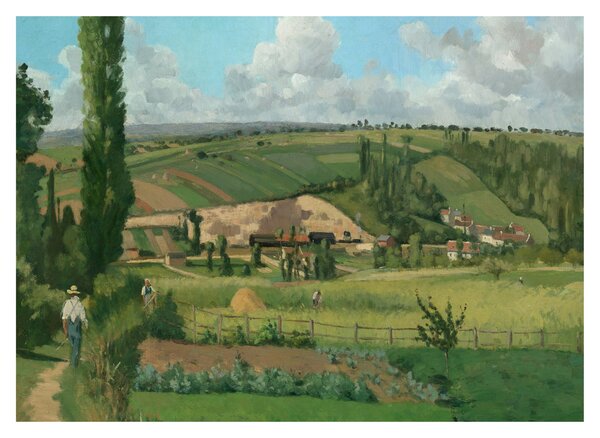 Obraz - Camille Pissarro, Landscape at Les Pâtis, Pontoise, reprodukcia (70x50 cm)