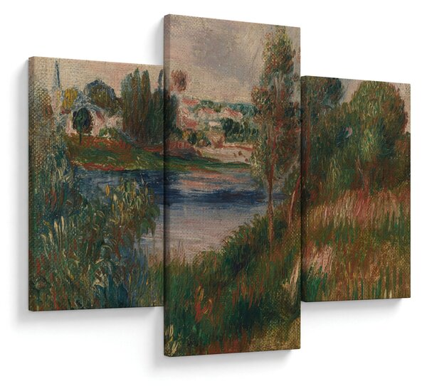 Obraz - Auguste Renoir, Landscape at Vetheuil, reprodukcia (90x60 cm)