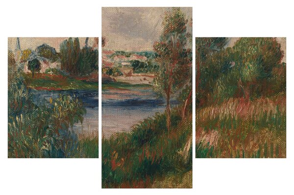 Obraz - Auguste Renoir, Landscape at Vetheuil, reprodukcia (90x60 cm)