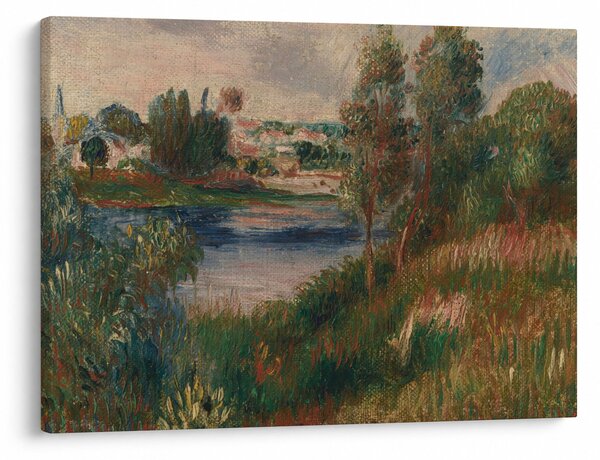 Obraz - Auguste Renoir, Landscape at Vetheuil, reprodukcia (70x50 cm)