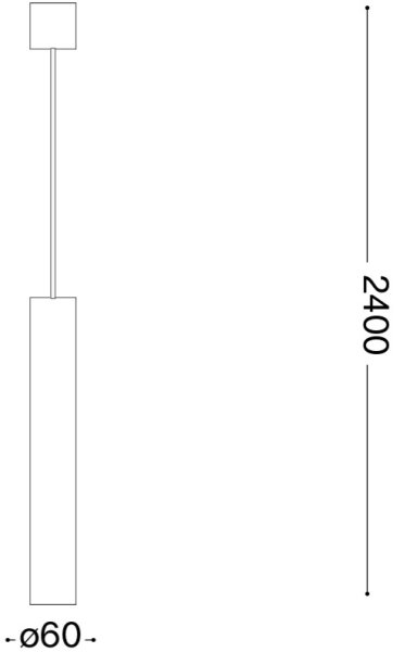 Ideal Lux - LED luster na lanku LOOK 1xGU10/7W/230V CRI 90 pr. 6 cm lesklý chróm