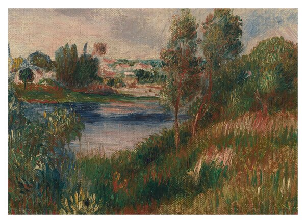 Obraz - Auguste Renoir, Landscape at Vetheuil, reprodukcia (70x50 cm)