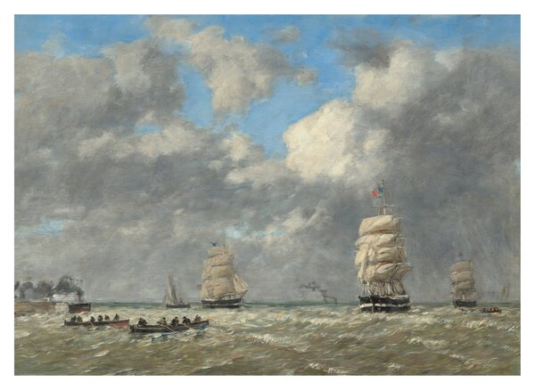 Obraz - Eugène Boudin, Le Havre, reprodukcia (70x50 cm)