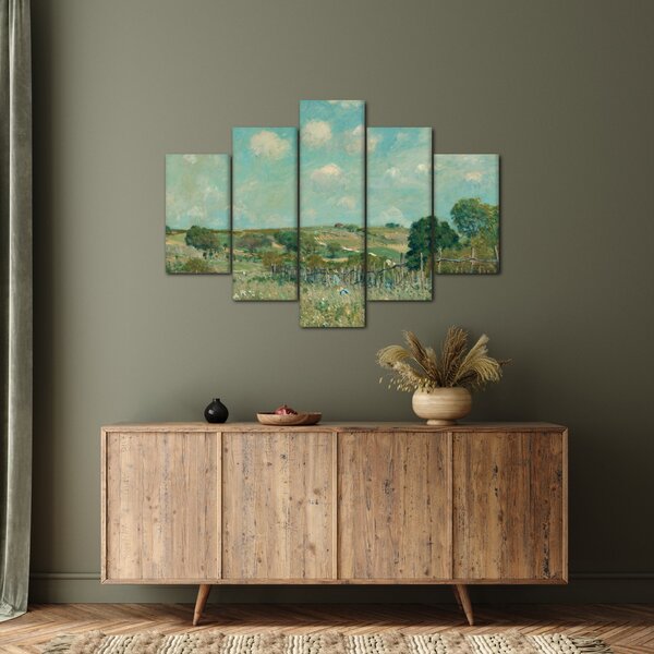 Obraz - Alfred Sisley, Meadow, reprodukcia (150x105 cm)