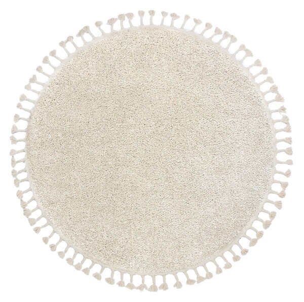 Dywany Łuszczów AKCIA: 120x120 (průměr) kruh cm Kusový koberec Berber 9000 cream kruh - 120x120 (priemer) kruh cm