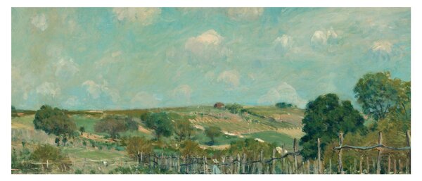 Obraz - Alfred Sisley, Meadow, reprodukcia (120x50 cm)