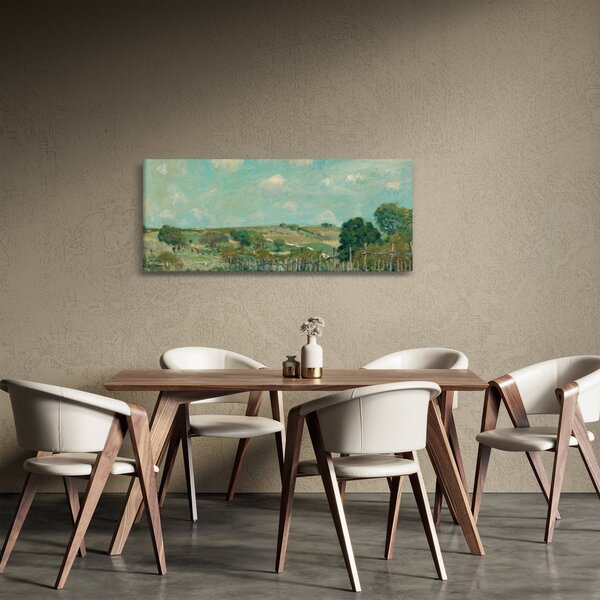Obraz - Alfred Sisley, Meadow, reprodukcia (120x50 cm)