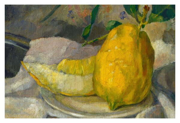 Obraz - French 19th Century, Melon and Lemon, reprodukcia (90x60 cm)