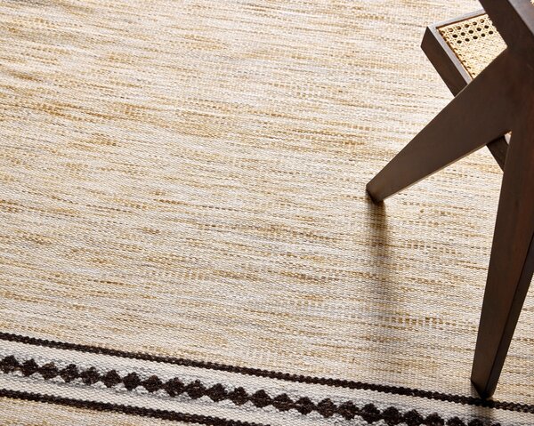 Diamond Carpets India , Ručne viazaný kusový koberec Biscuit DESP HL63 Ivory White, 80x150, béžová, chodba / predsieň