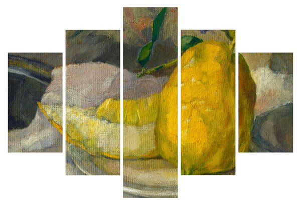 Obraz - French 19th Century, Melon and Lemon, reprodukcia (150x105 cm)