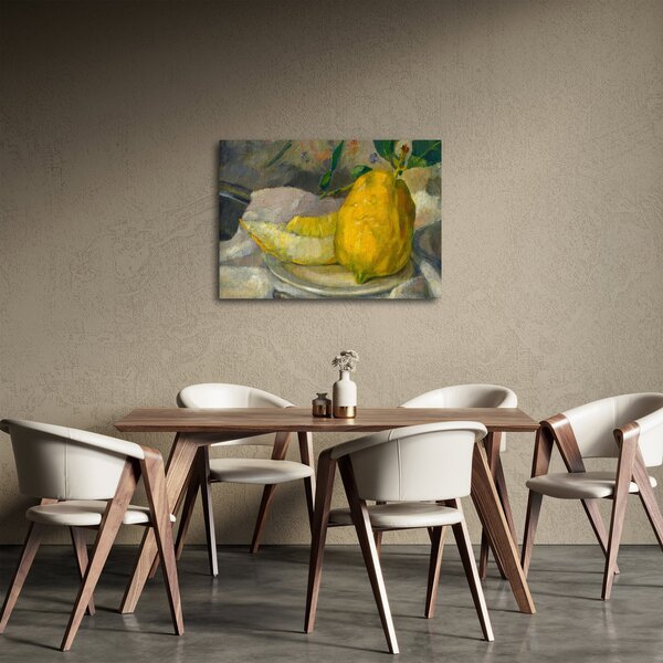 Obraz - French 19th Century, Melon and Lemon, reprodukcia (70x50 cm)