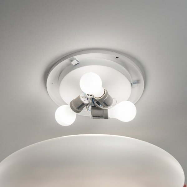 Ideal Lux - Stropné svietidlo SMARTIES 3xE27/42W/230V pr. 60 cm biela
