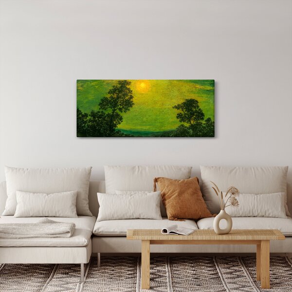 Obraz - Imitator of Ralph Albert Blakelock, Moonlight, reprodukcia (120x50 cm)