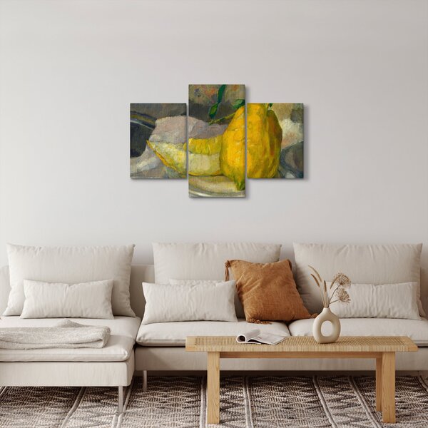 Obraz - French 19th Century, Melon and Lemon, reprodukcia (90x60 cm)