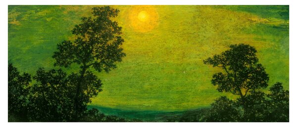 Obraz - Imitator of Ralph Albert Blakelock, Moonlight, reprodukcia (120x50 cm)