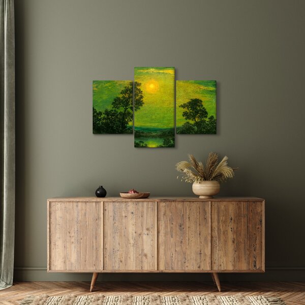 Obraz - Imitator of Ralph Albert Blakelock, Moonlight, reprodukcia (90x60 cm)