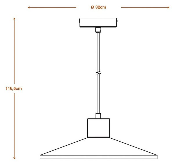 OSRAM závesné svietidlo CONCRETE WOOD, sivá, Ø 32 cm, betón, E27, Hliník / sivá / zinok, Obývacia izba / jedáleň, Betón, Štýl mladých, Závesné svietidlo