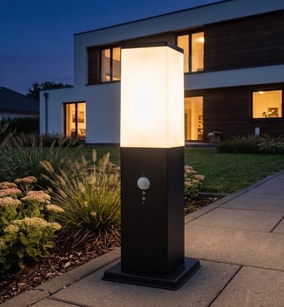 Brilagi - Vonkajšie svietidlo so senzorom NOVA 1xE27/15W/230V 40 cm IP44 čierne
