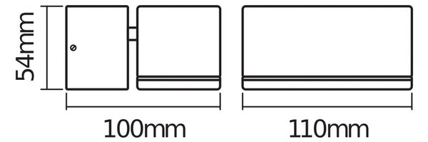 OSRAM LED vonkajšie nástenné svietidlo ENDURA STYLE MINI, tmavošedá, IP44, Hliník / sivá / zinok, Hliník, Moderný