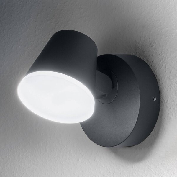 OSRAM LED vonkajšie nástenné svietidlo ENDURA STYLE MIDI, tmavošedá, IP44, Hliník / sivá / zinok, Hliník, Moderný