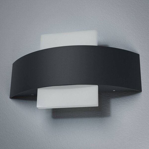 OSRAM LED vonkajšie nástenné svietidlo ENDURA STYLE SHIELD tmavošedá IP44, Hliník / sivá / zinok, Hliník, Moderný