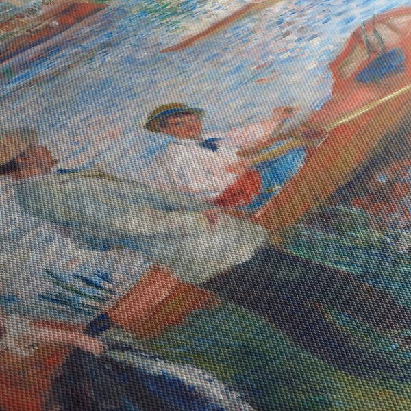 Obraz - Auguste Renoir, Oarsmen at Chatou, reprodukcia (s hodinami) (90x30 cm)