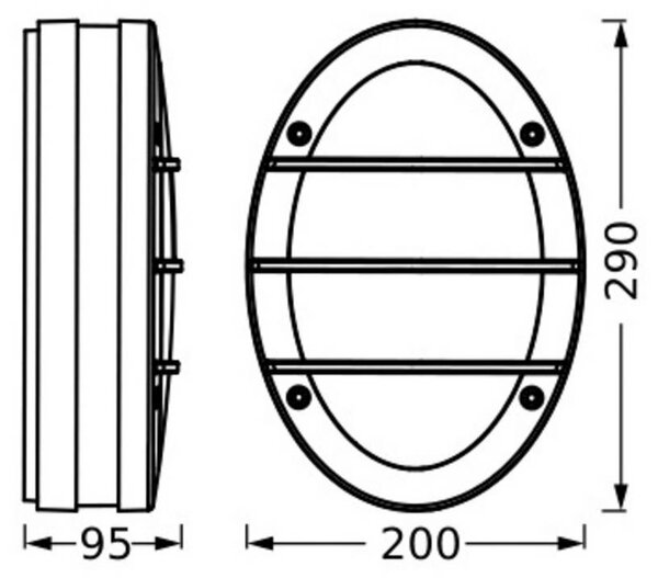 OSRAM Vonkajšie nástenné svietidlo ENDURA CLASSIC ORBICK, tmavošedá, IP65, Hliník / sivá / zinok, Hliník, Moderný
