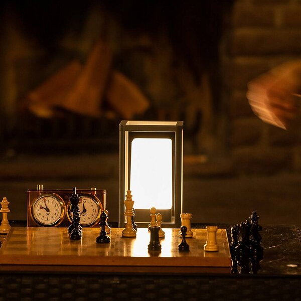 OSRAM SMART+ WiFi stolová LED lampa na batérie FRAME, tmavošedá IP44, Hliník / sivá / zinok, Hliník, Moderný