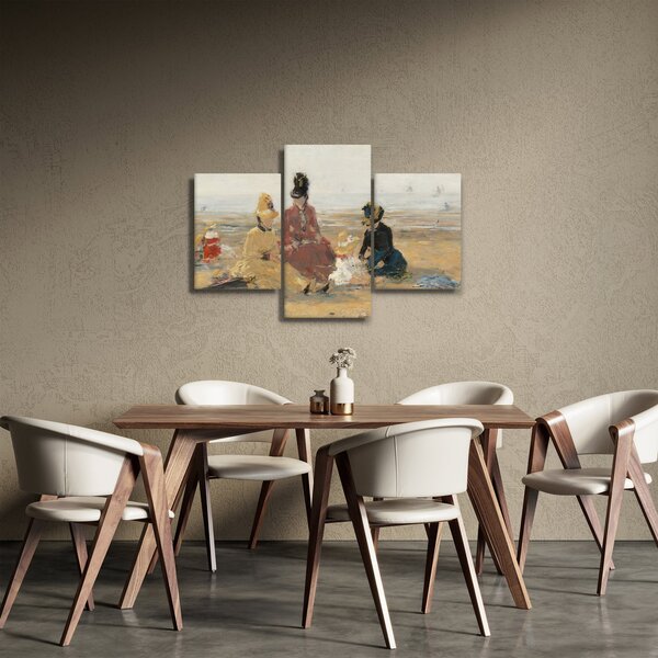 Obraz - Eugène Boudin, On the Beach, Trouville, reprodukcia (90x60 cm)