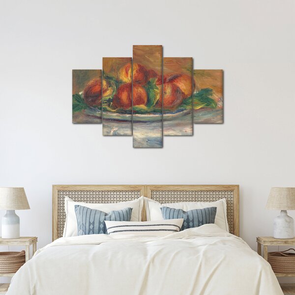 Obraz - Auguste Renoir, Peaches on a Plate, reprodukcia (150x105 cm)