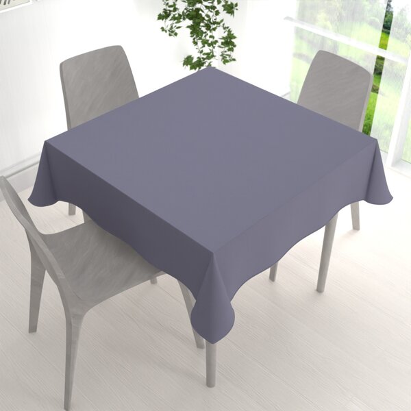 Biante Štvorcový bavlnený saténový obrus ST-016 Modrosivý 90x90 cm