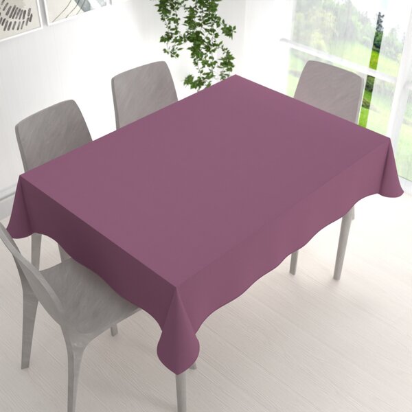 Biante Obdĺžnikový bavlnený saténový obrus ST-015 Fialová lila 50x100 cm