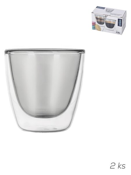 Sklenené hrnčeky na espresso v súprave 2 ks 110 ml – Orion