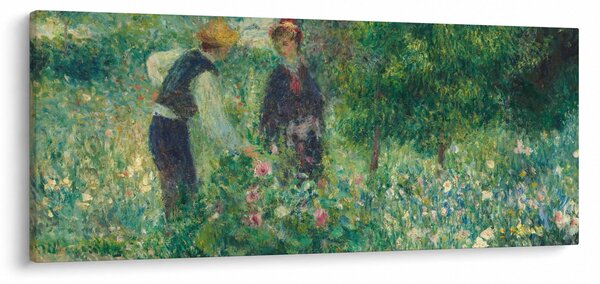 Obraz - Auguste Renoir, Picking Flowers, reprodukcia (120x50 cm)
