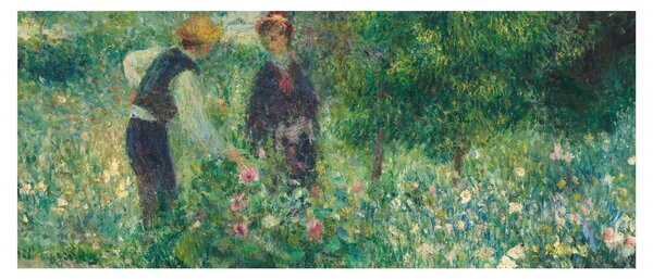 Obraz - Auguste Renoir, Picking Flowers, reprodukcia (120x50 cm)