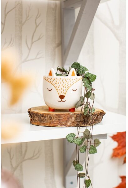 Kamenný obal na kvetináč ø 7 cm Woodland Fox – Sass & Belle