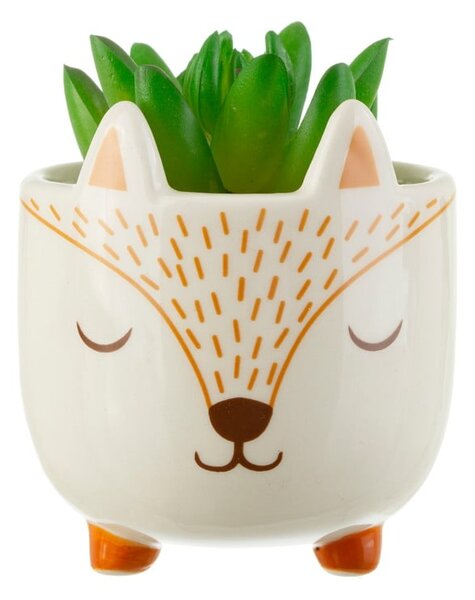 Kamenný obal na kvetináč ø 7 cm Woodland Fox – Sass & Belle