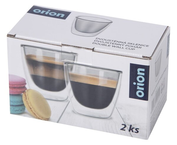 Sklenené hrnčeky na espresso v súprave 2 ks 110 ml – Orion
