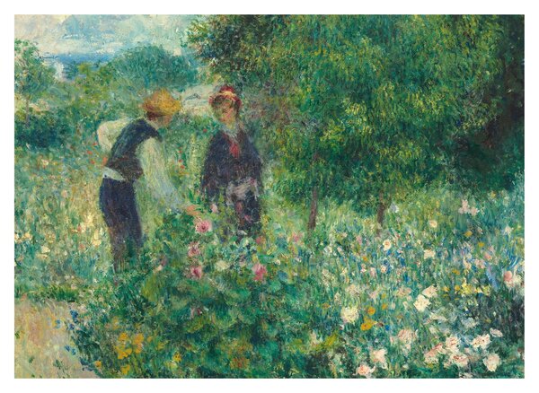 Obraz - Auguste Renoir, Picking Flowers, reprodukcia (70x50 cm)
