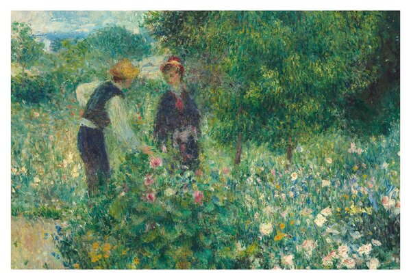 Obraz - Auguste Renoir, Picking Flowers, reprodukcia (90x60 cm)