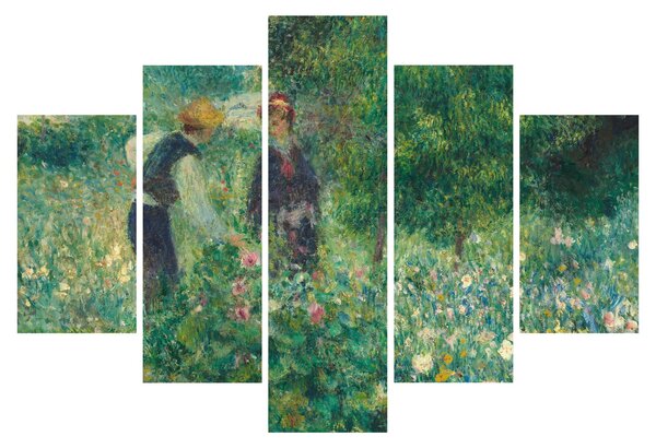 Obraz - Auguste Renoir, Picking Flowers, reprodukcia (150x105 cm)