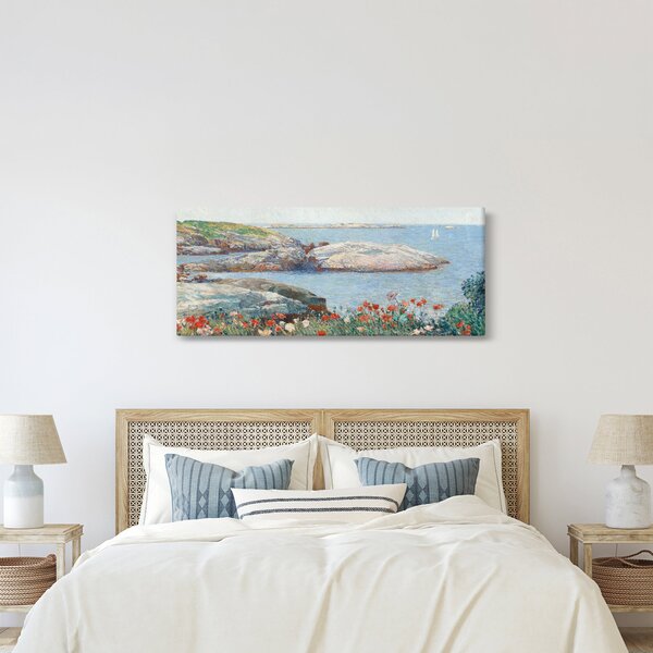 Obraz - Childe Hassam, Poppies, Isles of Shoals, reprodukcia (120x50 cm)
