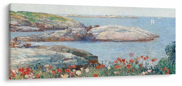 Obraz - Childe Hassam, Poppies, Isles of Shoals, reprodukcia (120x50 cm)