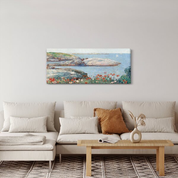 Obraz - Childe Hassam, Poppies, Isles of Shoals, reprodukcia (120x50 cm)