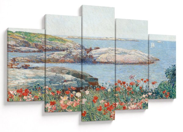 Obraz - Childe Hassam, Poppies, Isles of Shoals, reprodukcia (150x105 cm)